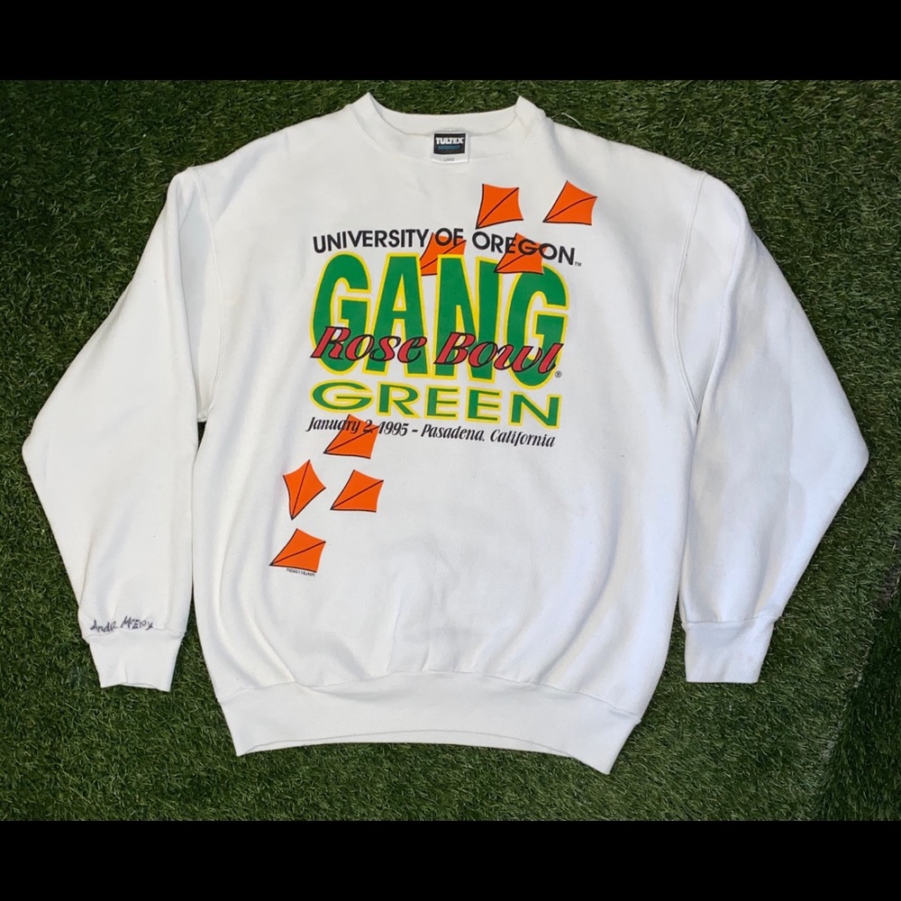 Rare Vintage Oregon Ducks 1995 Rose Bowl Crewneck
